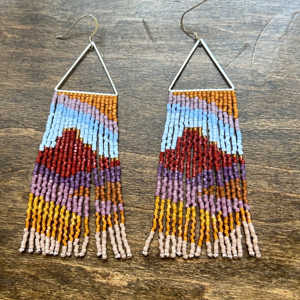 Beautiful beaded earrings